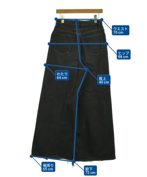MM6（エムエムシックス）デニムパンツ 黒 サイズ:36(XS位) レディース/2200727558015