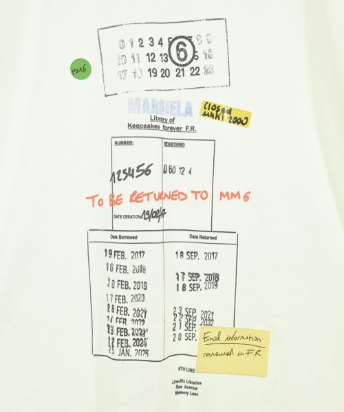 MM6（エムエムシックス）Tシャツ・カットソー 白 サイズ:S メンズ/2200728589018