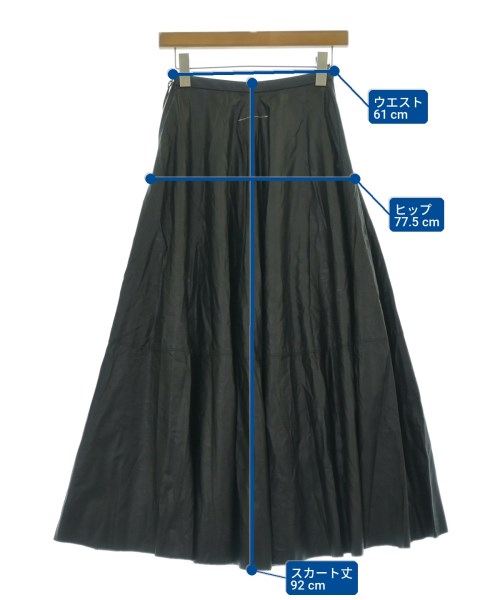 MM6（エムエムシックス）ロング・マキシ丈スカート 黒 サイズ:38(S位) レディース/2200729128056