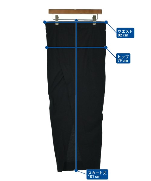 DRKSHDW（ダークシャドウ）ロング・マキシ丈スカート 黒 サイズ:XS レディース/2200625001057