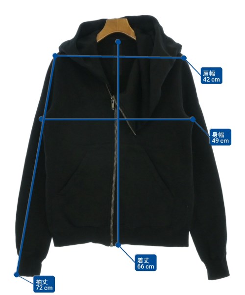 DRKSHDW（ダークシャドウ）パーカー 黒 サイズ:S メンズ/2200653265018