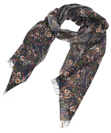 Faliero Sarti ファリエロサルティ ストール レディース 【古着】【中古】 Faliero Sarti（ファリエロサルティ）ストール 黒 サイズ:- レディース