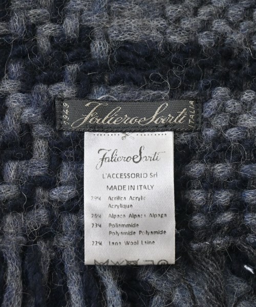 Faliero Sarti（ファリエロサルティ）マフラー 紺 サイズ:- レディース/2200621495102