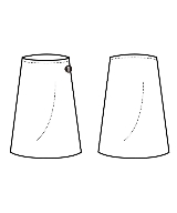 Y's Red Label（ワイズレッドレーベル）ひざ丈スカート 紺 サイズ:3(M位) レディース/2200626229030