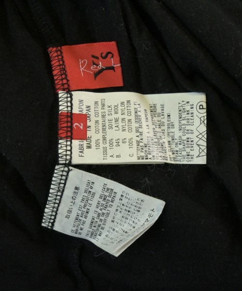 Y's Red Label（ワイズレッドレーベル）Tシャツ・カットソー 黒 サイズ:2(M位) レディース/2200647029060