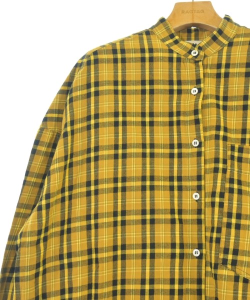 HACHE（アッシュ）シャツワンピース 黄 サイズ:38(S位) レディース/2200655374053