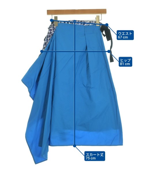 HACHE（アッシュ）ロング・マキシ丈スカート 青 サイズ:40(M位) レディース/2200639684147