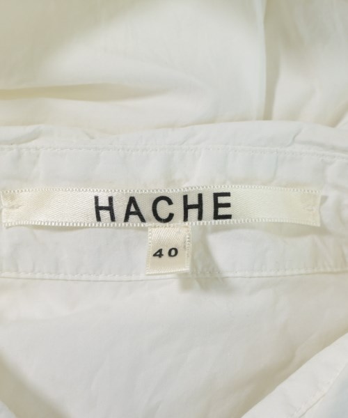 HACHE（アッシュ）カジュアルシャツ 白 サイズ:40(L位) レディース/2200687423064