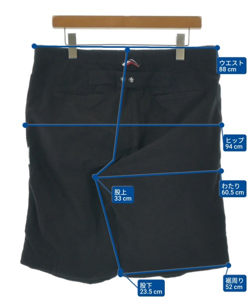 MONCLER GAMME BLEU（モンクレールガムブルー）ショートパンツ 黒 サイズ:3(L位) メンズ/2200633678159