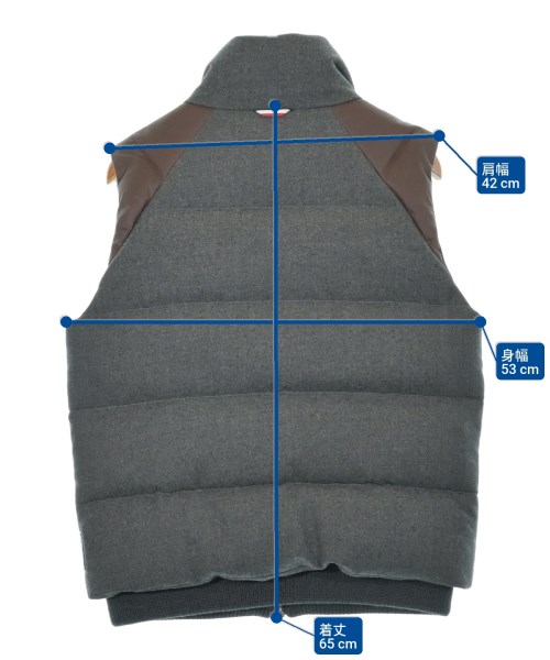 MONCLER GAMME BLEU（モンクレールガムブルー）ダウンジャケット/ダウンベスト グレー サイズ:1(S位) メンズ/2200634056024