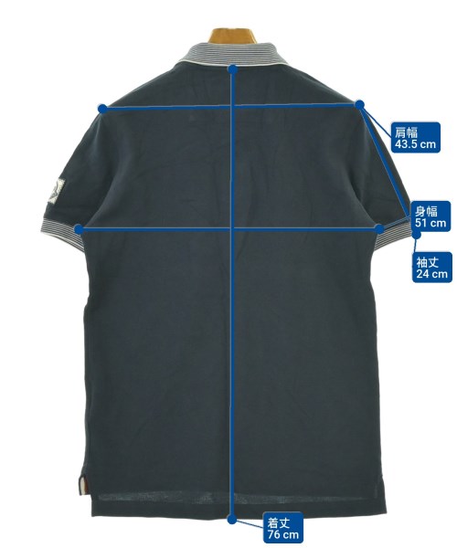 MONCLER GAMME BLEU（モンクレールガムブルー）ポロシャツ 紺 サイズ:M メンズ/2200678975282