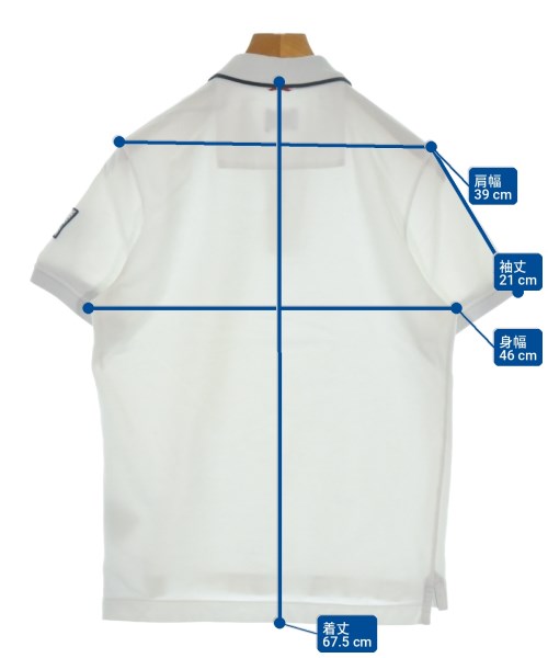 MONCLER GAMME BLEU（モンクレールガムブルー）ポロシャツ 白 サイズ:M メンズ/2200710856012