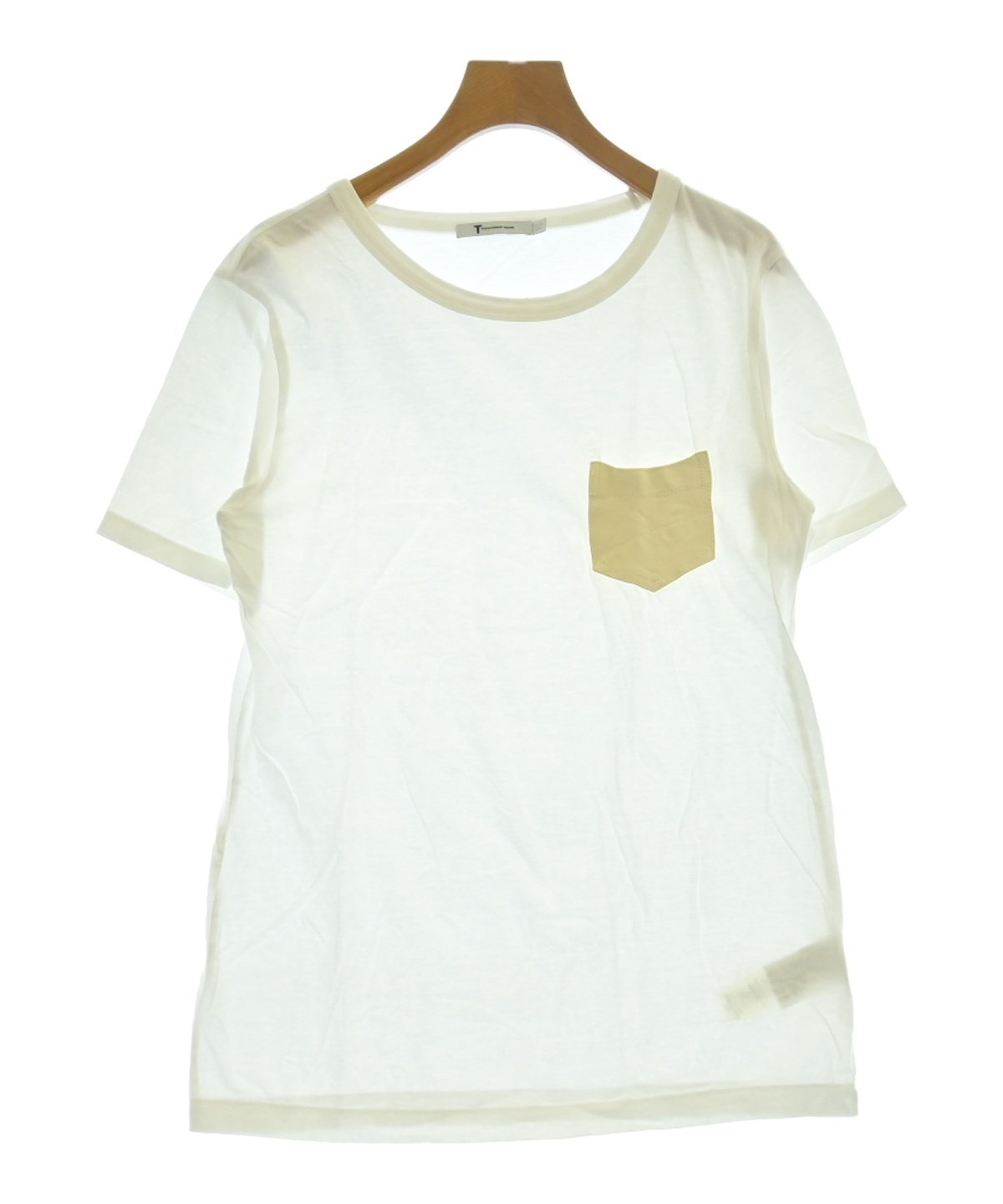 Q358 美品 XS アレキサンダー ロゴ ショート丈 カットソー レディース plusnao（プラスナオ） Tシャツ カットソー 長袖 ショート丈