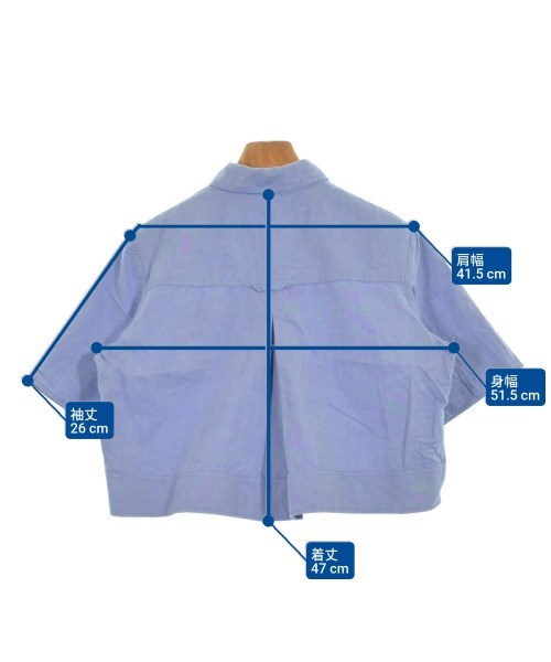 T by ALEXANDER WANG（ティーバイアレキサンダーワン）カジュアルシャツ 青 サイズ:2(M位) レディース/2200612325043