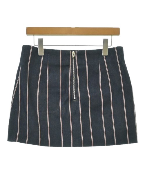 T by ALEXANDER WANG（ティーバイアレキサンダーワン）ひざ丈スカート 紺 サイズ:4(XL位) レディース/2200604032027