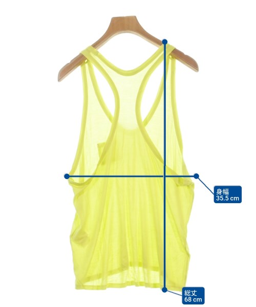 T by ALEXANDER WANG（ティーバイアレキサンダーワン）タンクトップ 黄 サイズ:XS レディース/2200699011020