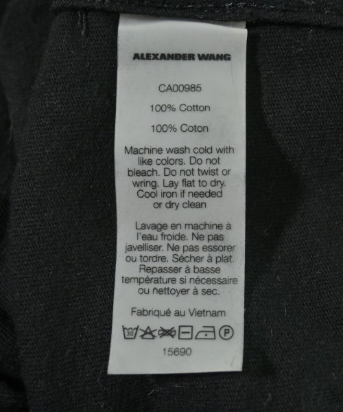 T by ALEXANDER WANG（ティーバイアレキサンダーワン）Tシャツ・カットソー 黒 サイズ:S レディース/2200701419042