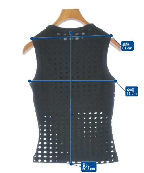 T by ALEXANDER WANG（ティーバイアレキサンダーワン）タンクトップ 黒 サイズ:XS レディース/2200654752050