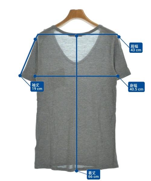 T by ALEXANDER WANG（ティーバイアレキサンダーワン）Tシャツ・カットソー グレー サイズ:XS レディース/2200709078050