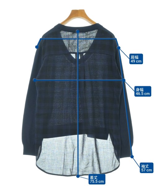 T by ALEXANDER WANG（ティーバイアレキサンダーワン）ニット・セーター 紺 サイズ:XS レディース/2200648635130