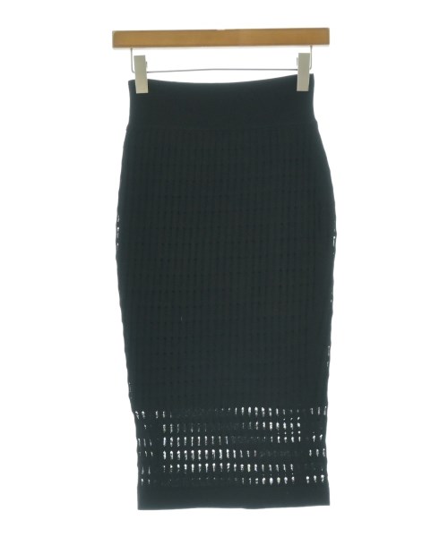 T by ALEXANDER WANG（ティーバイアレキサンダーワン）ひざ丈スカート 黒 サイズ:XS レディース/2200701459055