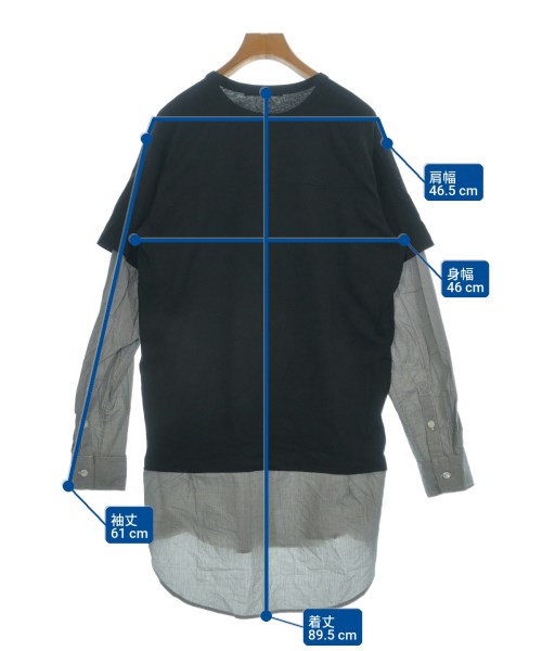 T by ALEXANDER WANG（ティーバイアレキサンダーワン）カジュアルシャツ 黒 サイズ:XS レディース/2200735005037