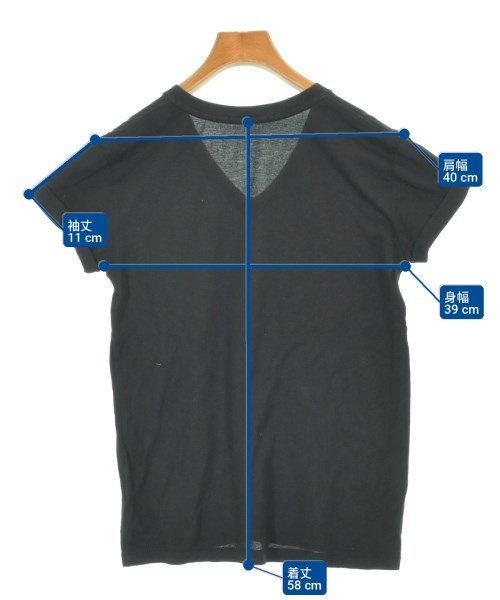 T by ALEXANDER WANG（ティーバイアレキサンダーワン）Tシャツ・カットソー 黒 サイズ:XS レディース/2200724389032