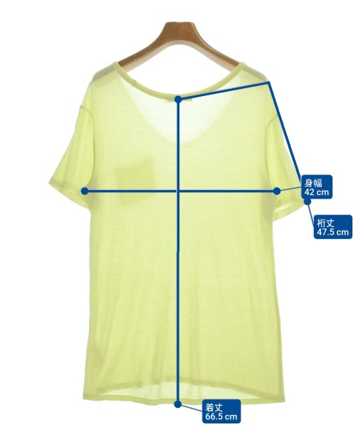 T by ALEXANDER WANG（ティーバイアレキサンダーワン）Tシャツ・カットソー 黄 サイズ:XS レディース/2200683114393