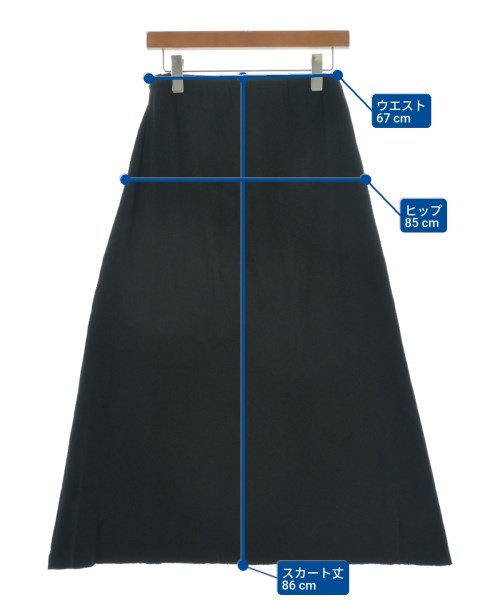 ISSEY MIYAKE FETE（イッセイミヤケフェット）ロング・マキシ丈スカート 黒 サイズ:2(M位) レディース/2200642348012