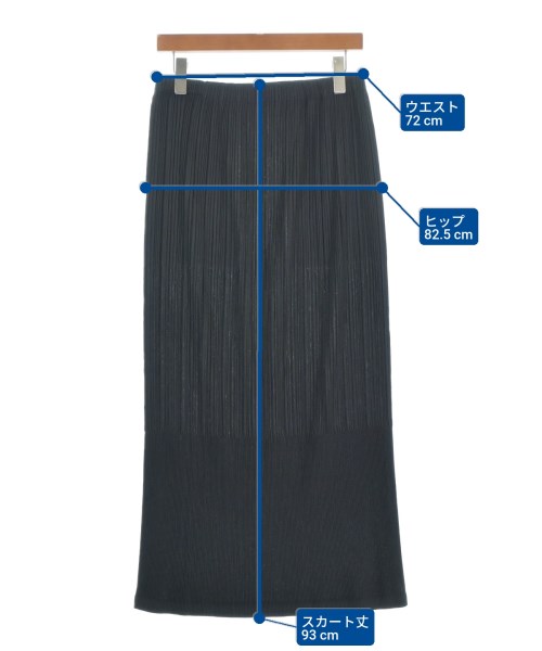 ISSEY MIYAKE FETE（イッセイミヤケフェット）ロング・マキシ丈スカート 黒 サイズ:3(L位) レディース/2200698714076