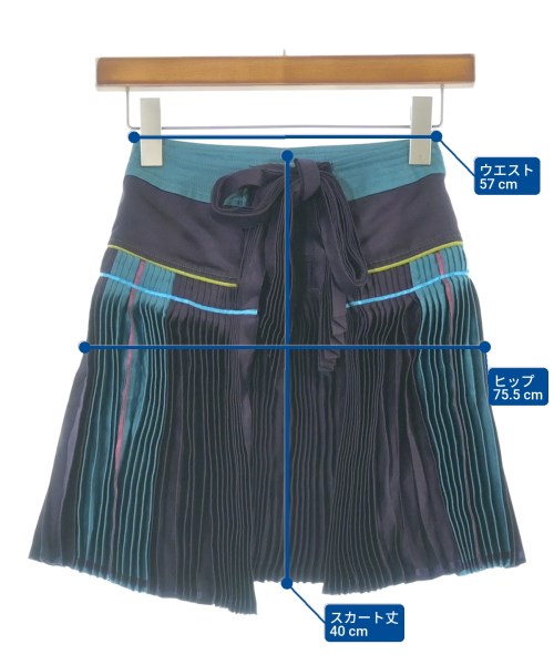 ISSEY MIYAKE FETE（イッセイミヤケフェット）ミニスカート 紫 サイズ:-(S位) レディース/2200657236038