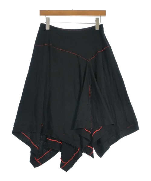 ISSEY MIYAKE FETE(イッセイミヤケフェット)ひざ丈スカート 黒 サイズ:2(M位)/2200662699064