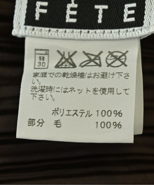 ISSEY MIYAKE FETE（イッセイミヤケフェット）ブルゾン 茶 サイズ:3(L位) レディース/2200732267018