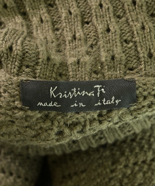 Kristina Ti（クリスティーナティ）ニット・セーター カーキ サイズ:38(S位) レディース/2200686975014