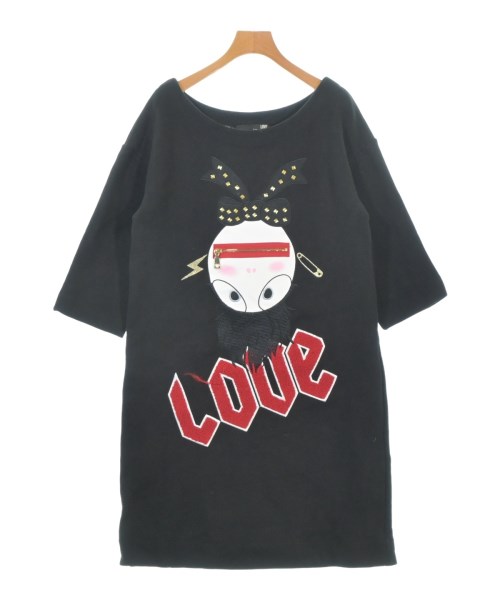 LOVE MOSCHINO(ラブモスキーノ)ワンピース 黒 サイズ:42(M位)/2200676776010