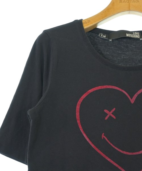 LOVE MOSCHINO（ラブモスキーノ）Tシャツ・カットソー 黒 サイズ:40(M位) レディース/2200674508064