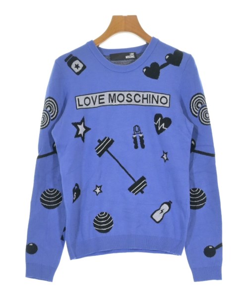 LOVE MOSCHINO(ラブモスキーノ)ニット・セーター 青 サイズ:42(M位)/2200654354155