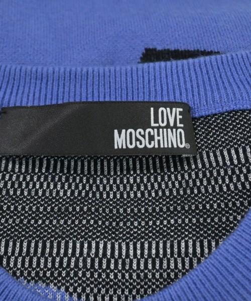 LOVE MOSCHINO（ラブモスキーノ）ニット・セーター 青 サイズ:42(M位) レディース/2200654354155