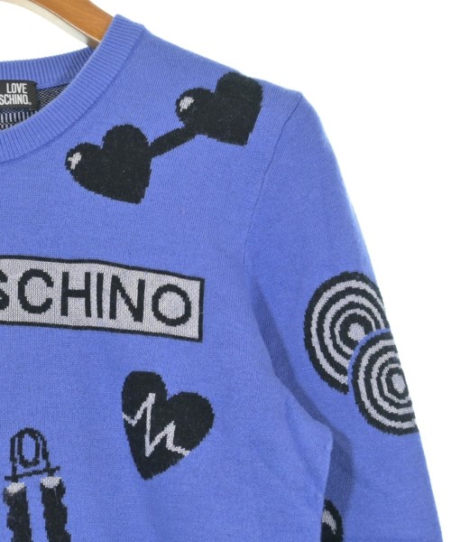 LOVE MOSCHINO（ラブモスキーノ）ニット・セーター 青 サイズ:42(M位) レディース/2200654354155