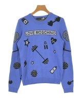 LOVE MOSCHINO（ラブモスキーノ）ニット・セーター 青 サイズ:42(M位) レディース/2200654354155