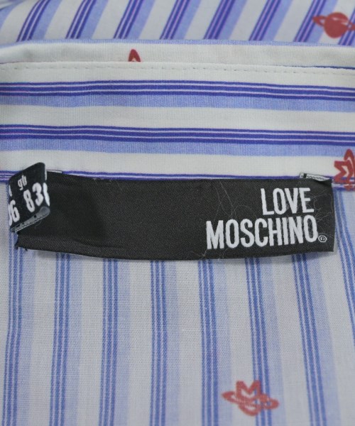 LOVE MOSCHINO（ラブモスキーノ）カジュアルシャツ 青 サイズ:40(M位) レディース/2200653882024