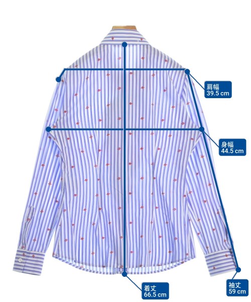 LOVE MOSCHINO（ラブモスキーノ）カジュアルシャツ 青 サイズ:40(M位) レディース/2200653882024