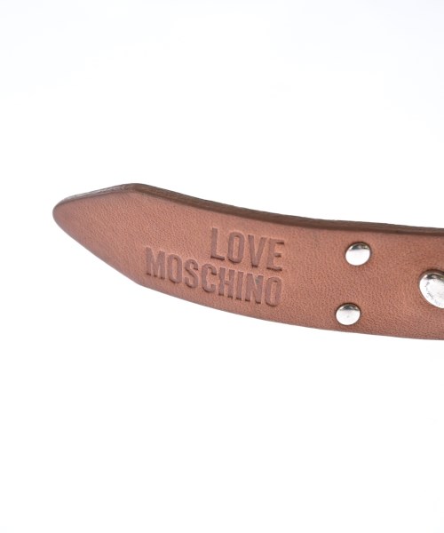 LOVE MOSCHINO（ラブモスキーノ）ベルト 茶 サイズ:- レディース/2200704715486