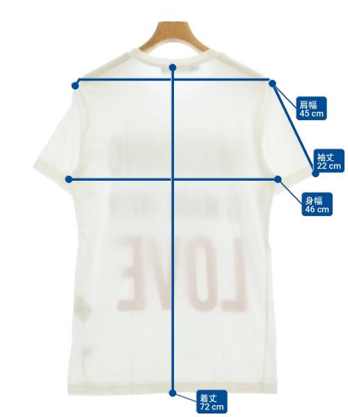 LOVE MOSCHINO（ラブモスキーノ）Tシャツ・カットソー 白 サイズ:M メンズ/2200729625036