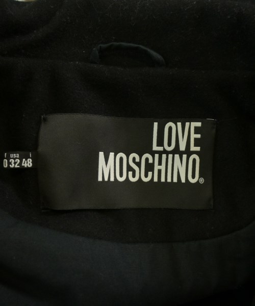 LOVE MOSCHINO（ラブモスキーノ）ピーコート 黒 サイズ:48(L位) メンズ/2200721079011