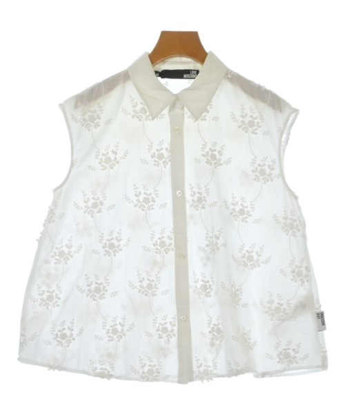 LOVE MOSCHINO(ラブモスキーノ)カジュアルシャツ 白 サイズ:40(M位)/2200682886499