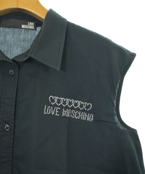 LOVE MOSCHINO（ラブモスキーノ）カジュアルシャツ 黒 サイズ:42(M位) レディース/2200690029123
