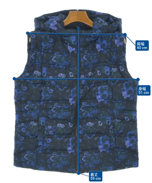 galliano（ガリアーノ）ダウンジャケット/ダウンベスト 紺 サイズ:46(XL位) レディース/2200662075110