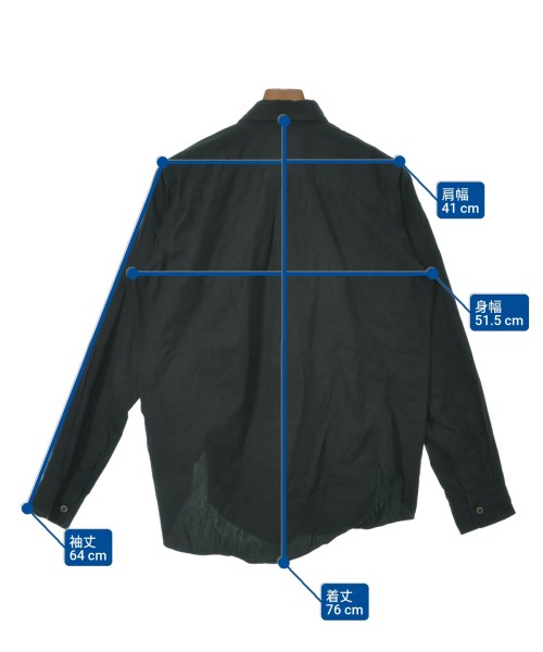 BLACK COMME des GARCONS（ブラックコムデギャルソン）カジュアルシャツ 黒 サイズ:L レディース/2200620411080