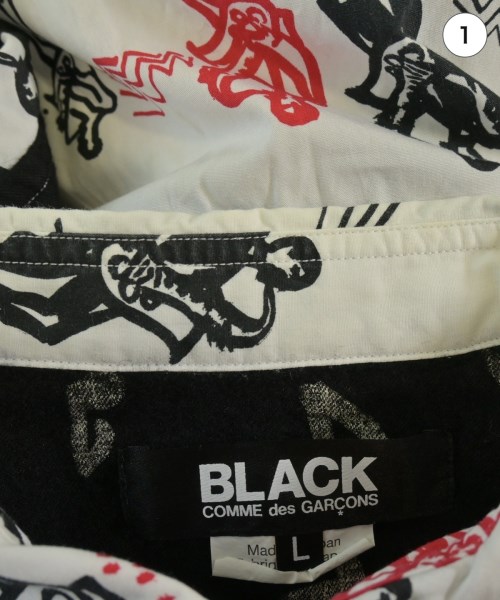 BLACK COMME des GARCONS（ブラックコムデギャルソン）カジュアルシャツ 白 サイズ:L メンズ/2200637218115